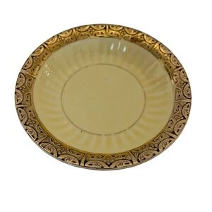 Vintage Cronin China 18k Gold Trim Bowl with gold ring in bottom of bowl.